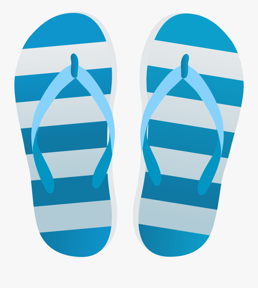 Transparent Flip Flops Png - Blue Flip Flop Clipart, Transparent Clipart