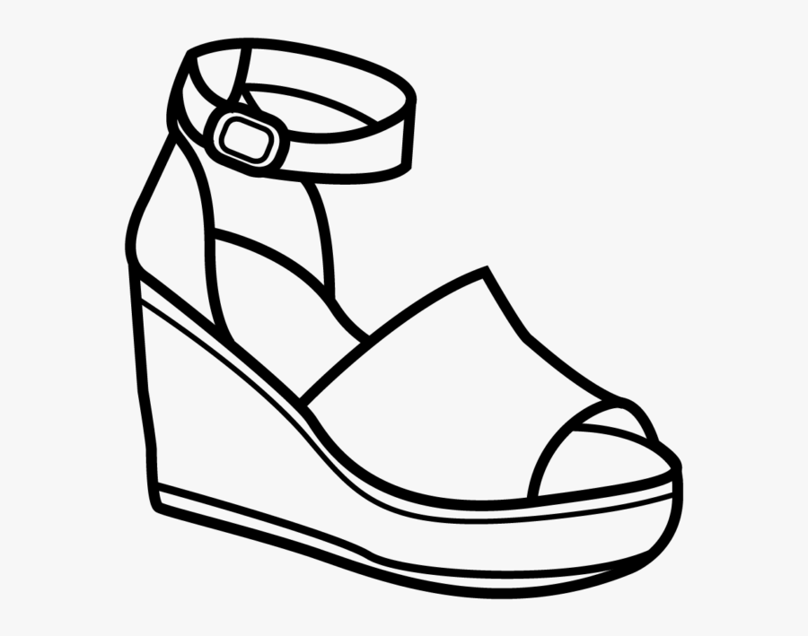 Wedge Heels Clipart, Transparent Clipart
