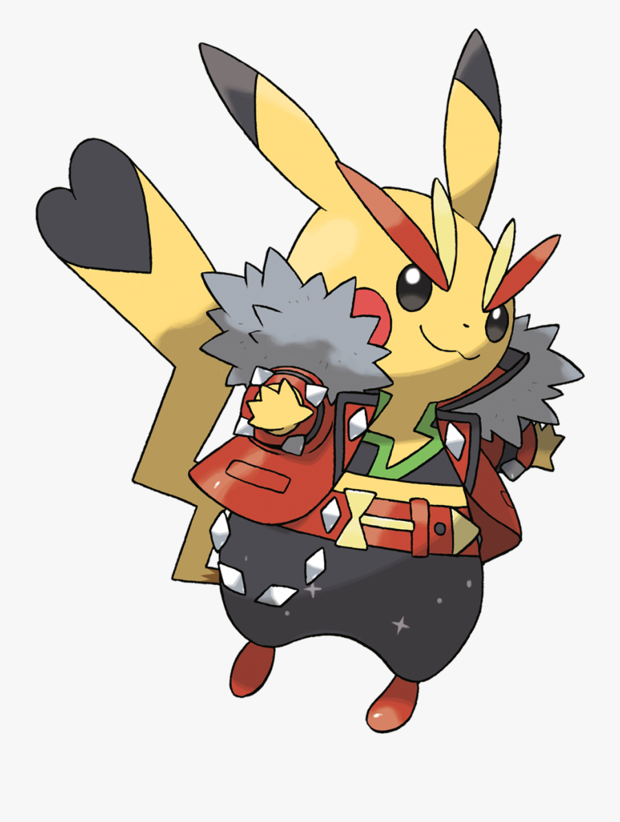 Pokemon Pikachu Rock Star, Transparent Clipart