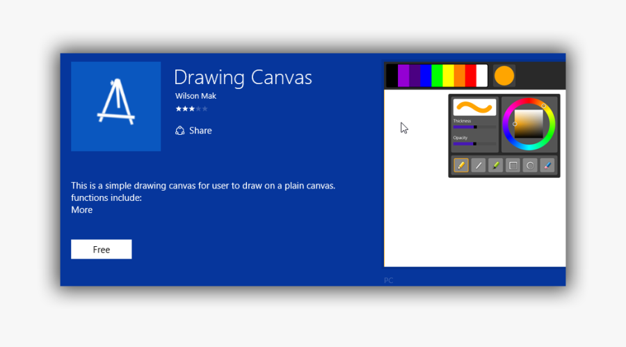 Clip Art Drawing Board App - Canvas App For Windows, Transparent Clipart