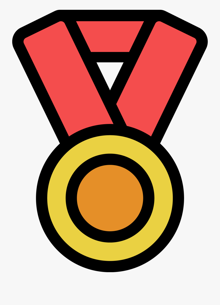 Clip Art Medal Vector - Cartoon Medal, Transparent Clipart