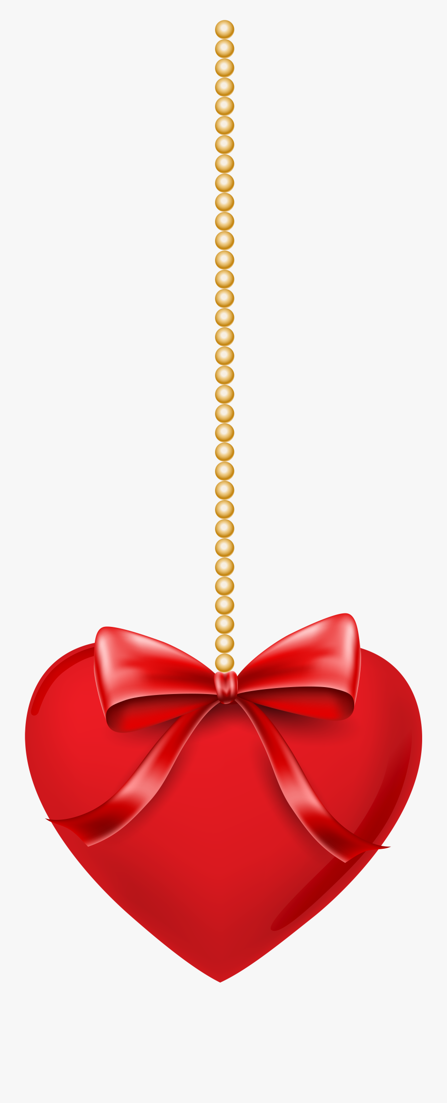 Rope Heart Png - Hanging Heart Clipart Png, Transparent Clipart