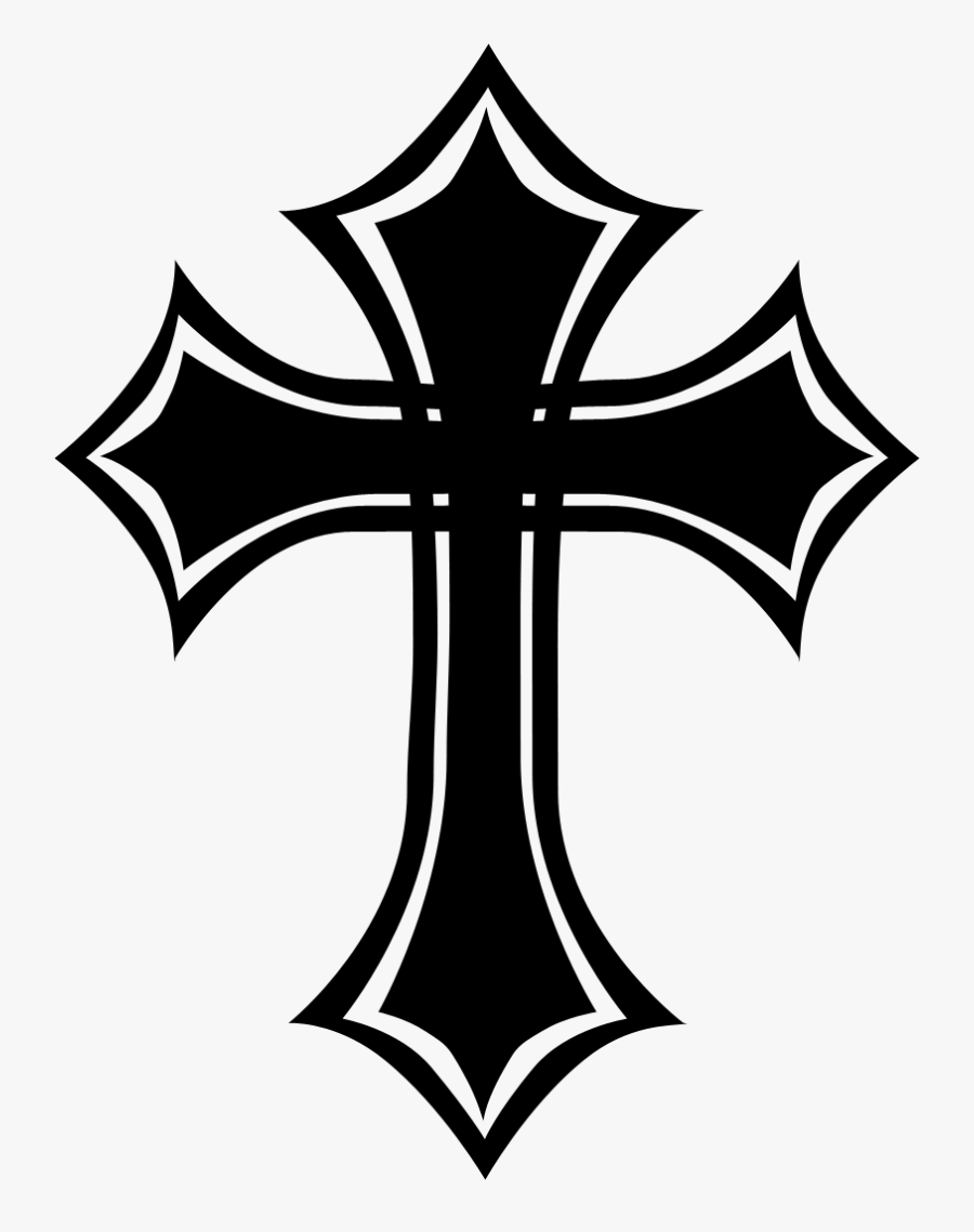 Celtic Cross Christian Cross Gothic Fashion Crucifix - Black Gothic Cross, Transparent Clipart