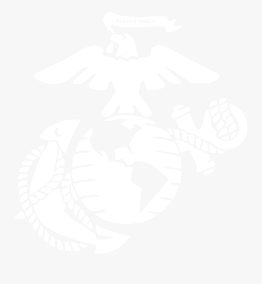 The Few, The Proud, The Marines, Semper Fidelis Png - Marine Corps Logo White, Transparent Clipart