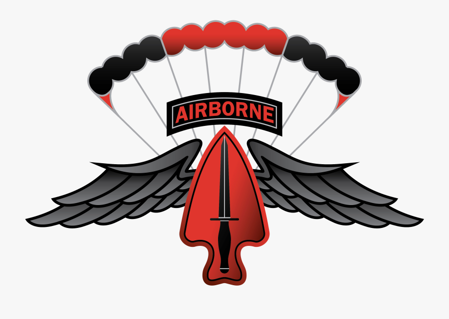 Military Clipart Army Parachute - Black Daggers Parachute Team, Transparent Clipart