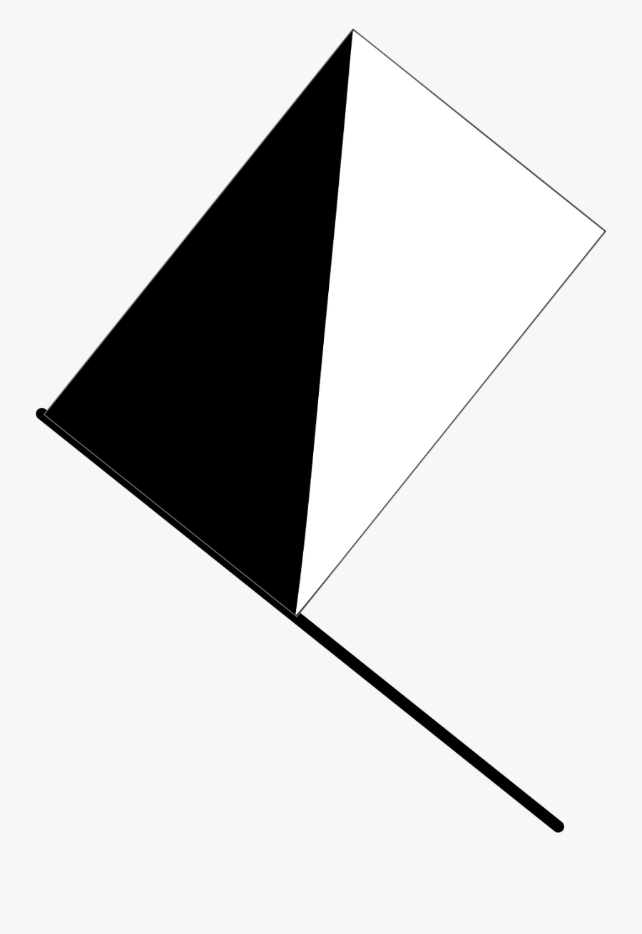 Clipart Png File Tag List, Clip Arts Svg File - Black White Flag F1, Transparent Clipart