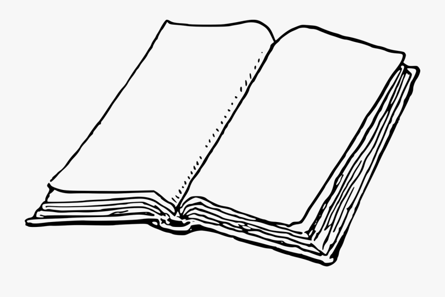 Book - Book Paper Clipart Black And White, Transparent Clipart