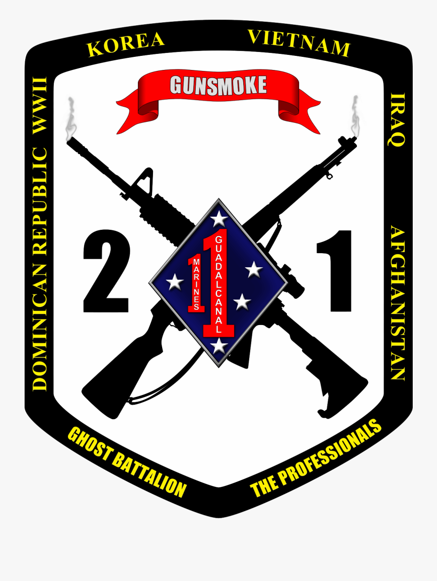 Nd Battalion St - 2nd Battalion 1st Marines Sticker, Transparent Clipart