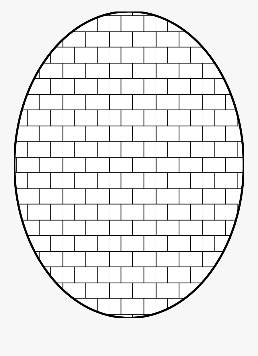 Pattern Brick Outline - Racchetta Tennis Head, Transparent Clipart