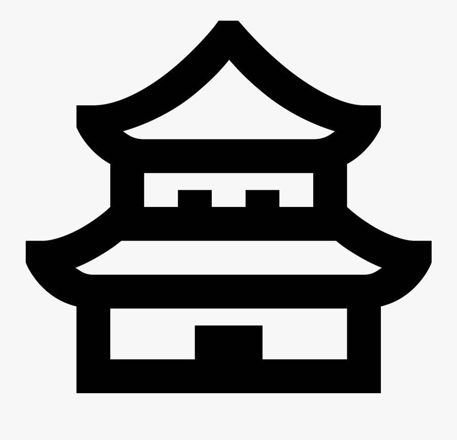 Hd Chinese Temple Icon - Temple Icon Png, Transparent Clipart