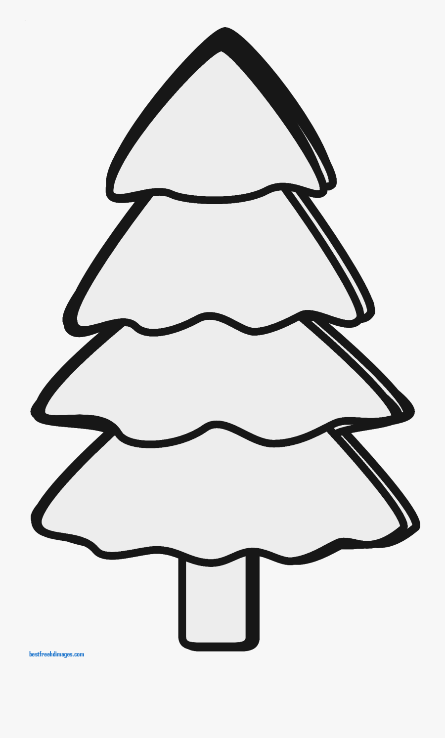 Christmas Tree Line Art Free Clip Art Free Clip Art - Christmas Tree Image Black And White Clipart, Transparent Clipart