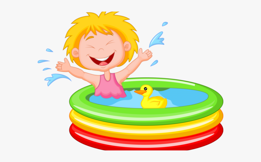 Summer Clipart Person - Kiddie Pool Clipart, Transparent Clipart