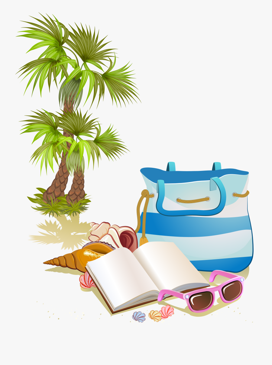 Transparent Summer Clip Art Png - Seaside Clipart With Transparent Backgrounds, Transparent Clipart