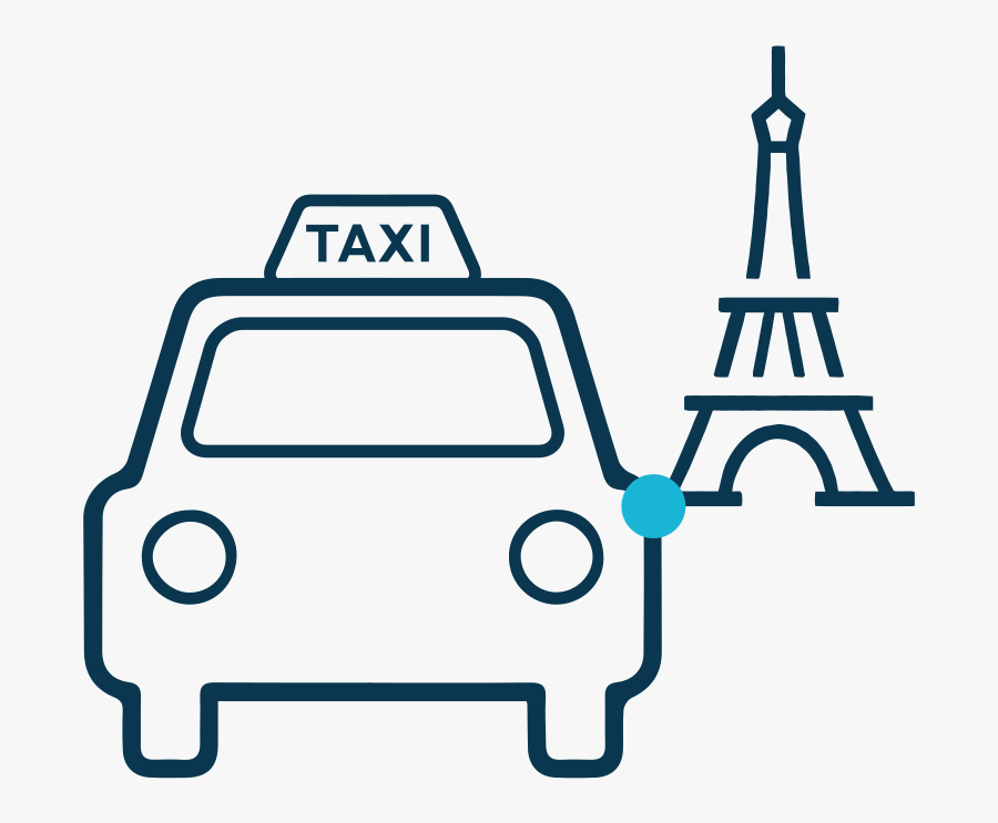 Taxi Paris Clip Art, Transparent Clipart