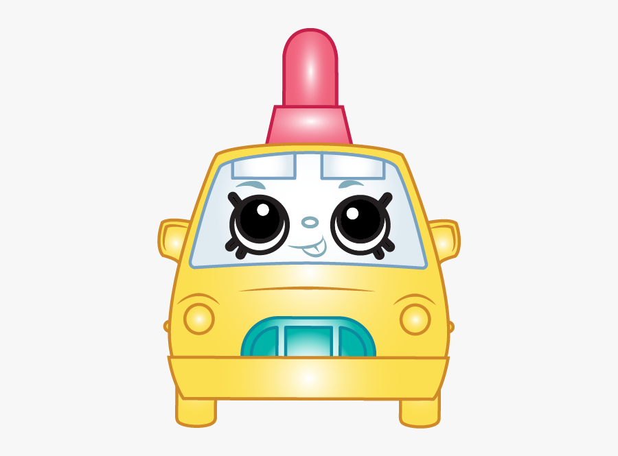 Teenie Taxi Shopkins, Transparent Clipart