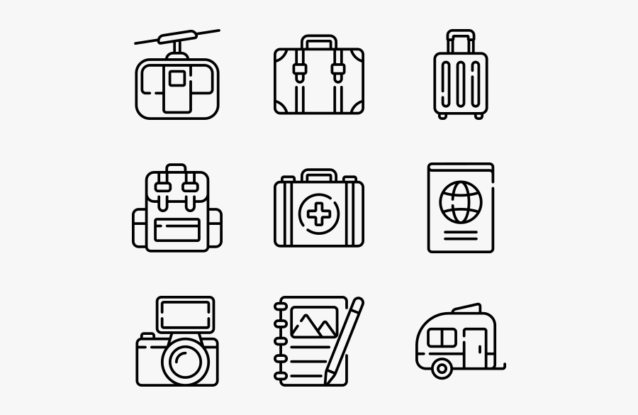 Travel - Vector Computer Icon Png, Transparent Clipart