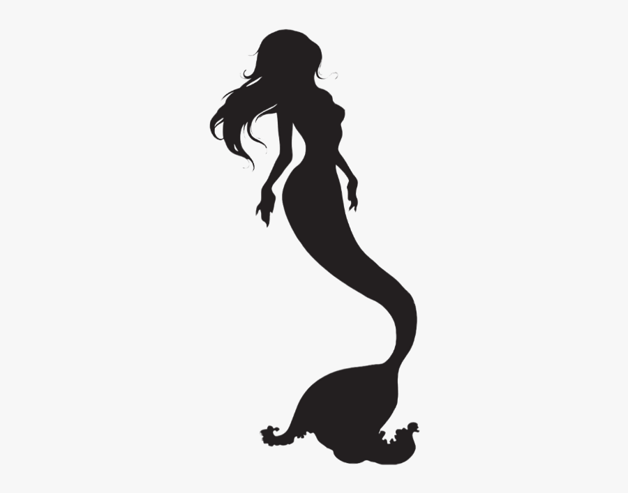 #mermaid #underwater #meerjungfrau #silhuette #black - Mermaid Clipart Transparent Background, Transparent Clipart