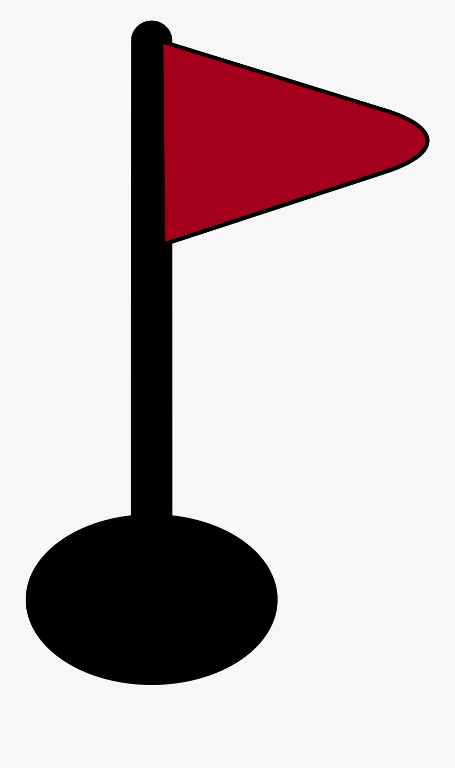 Transparent Golf Tee Clipart - Red Golf Flag Icon, Transparent Clipart
