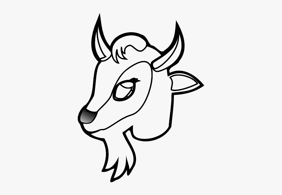 Goat Face Clipart Color 2 - Cau Lac Bo Bong Da, Transparent Clipart
