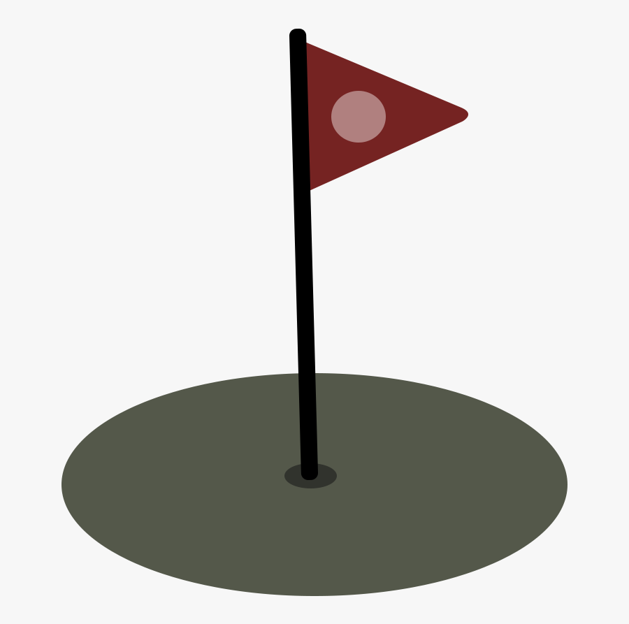 Hole Flag - Flag - Circle, Transparent Clipart