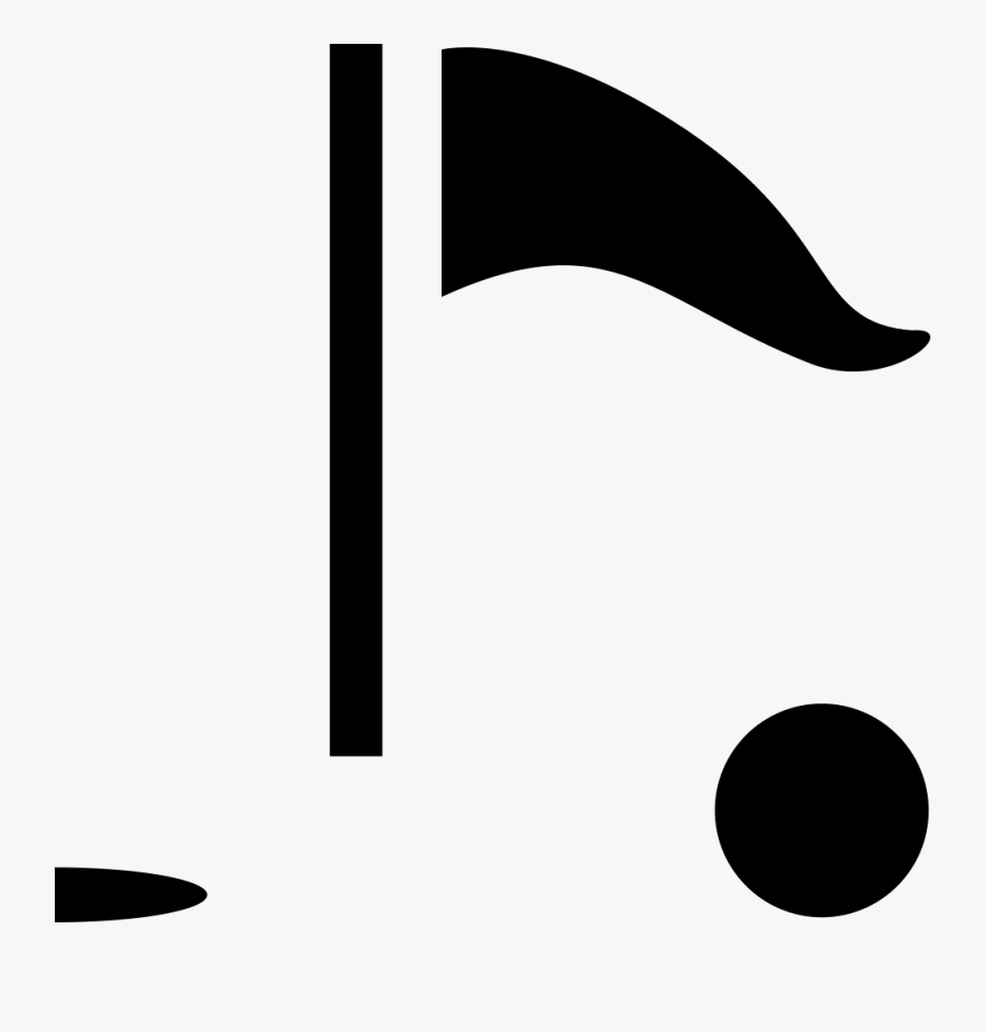 Si Glyph Golf Flag, Transparent Clipart