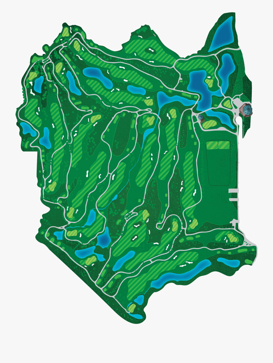 Meadow Golf Club Blue Island Hole, Transparent Clipart