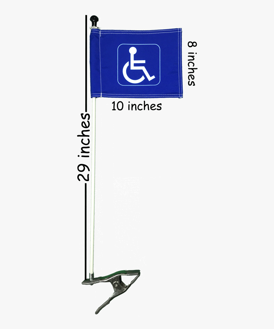 Handicap Golf Cart Flag"
 Title="handicap Golf Cart - Handicap Flag, Transparent Clipart