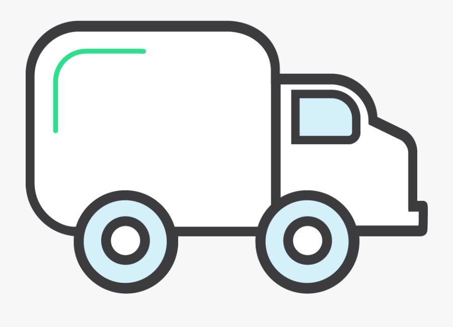 Shipping Truck, Transparent Clipart