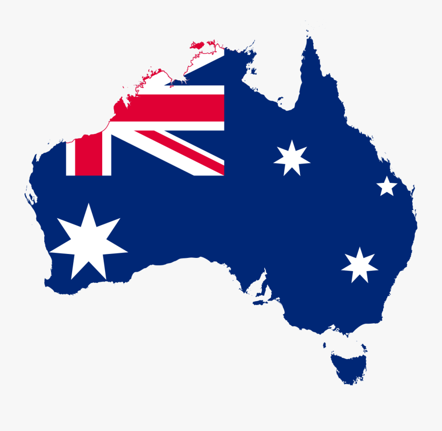 Australia Flag Map - Australian Flag In Australia, Transparent Clipart