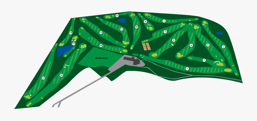Duntryleague Golf Course Map, Transparent Clipart