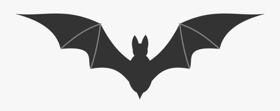 Bat, Icon, Symbol, Black, Silhouette, Spooky, Horror - Murcielago Png, Transparent Clipart