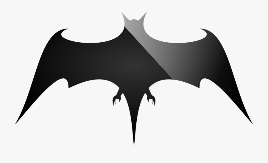 Bat Silhouette Halloween Free Picture - Šikšnosparnis Paveiksliukai, Transparent Clipart