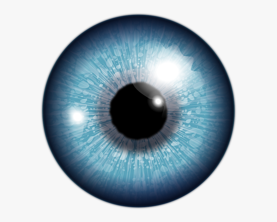 Blue Contact Lens Png, Transparent Clipart