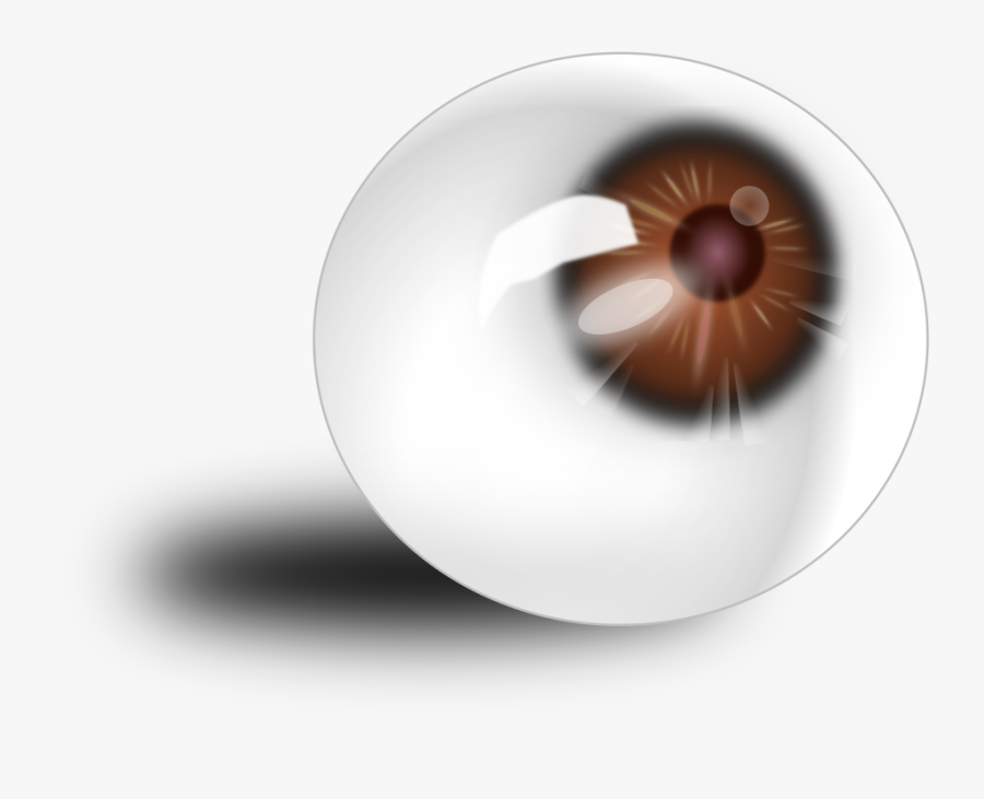 Eyeball Brown - Animasi Bola Mata, Transparent Clipart