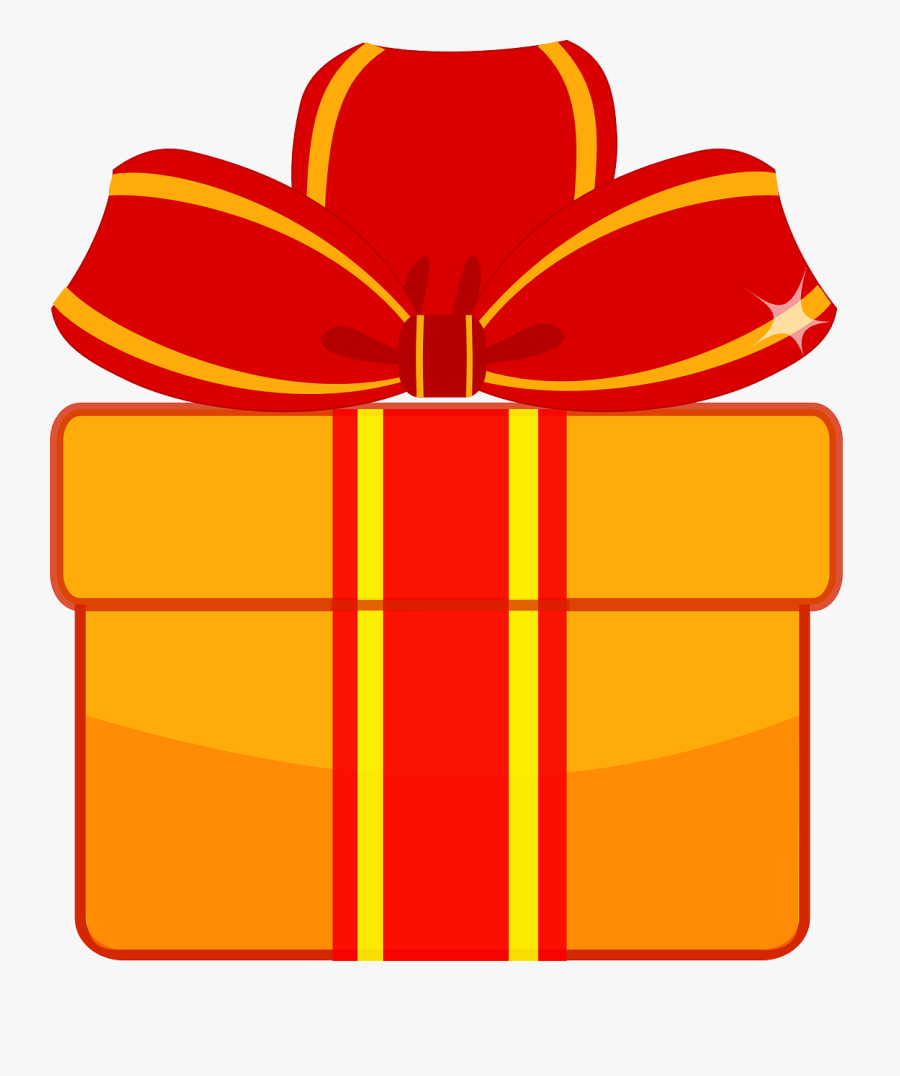 Present Wrapped Christmas Free Picture - Kado Cartoon Png, Transparent Clipart