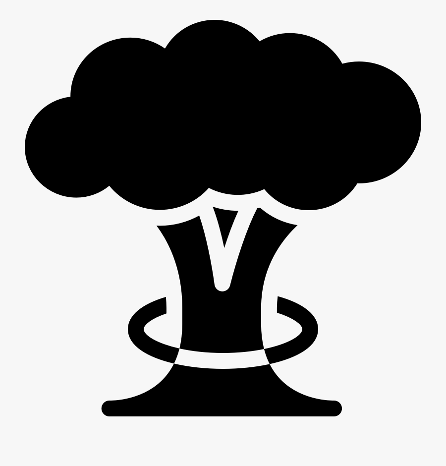 Nuclear Mushroom Cloud Png - Mushroom Cloud Silhouettes Png, Transparent Clipart
