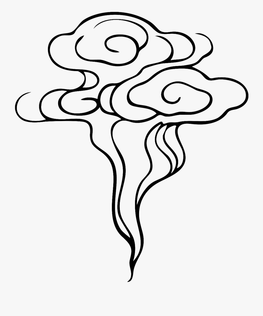 Mushroom Cloud Drop - Draw Water Vapor Easy, Transparent Clipart