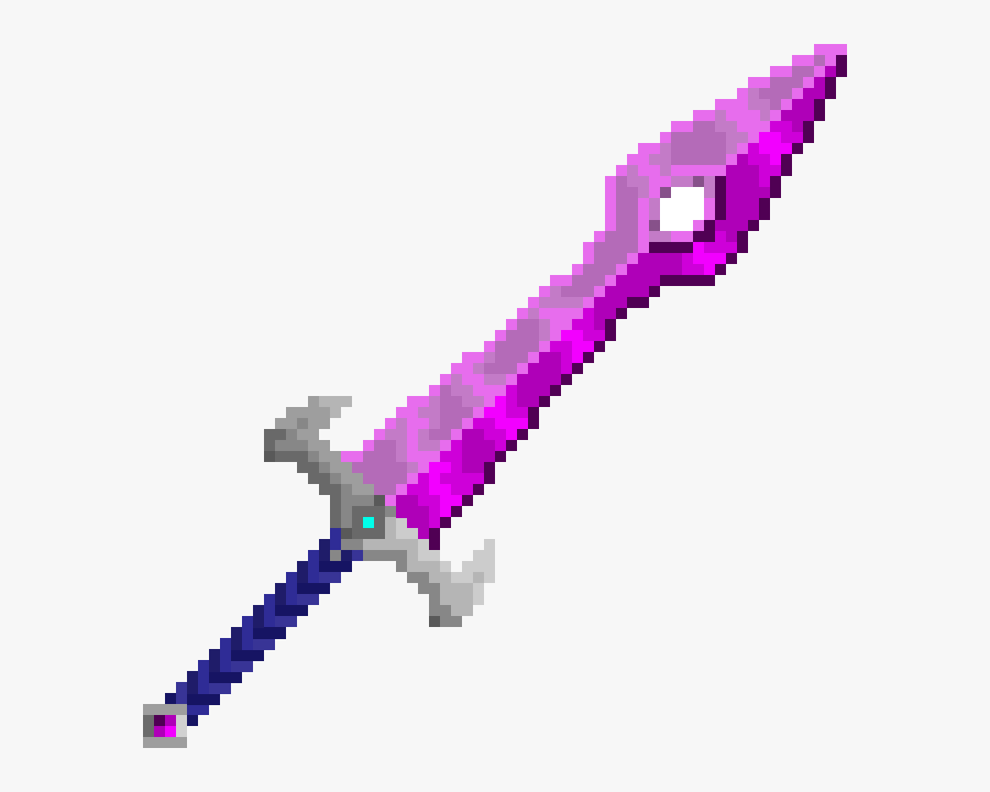 Sword Pixel Art Png, Transparent Clipart