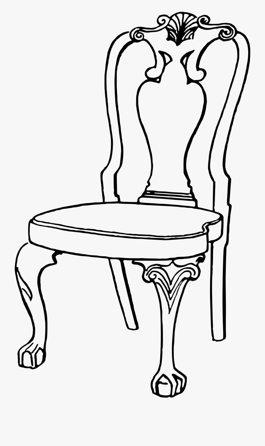 Picture Library Library Clipart Big Image Png - Colouring Pics Of Chair, Transparent Clipart