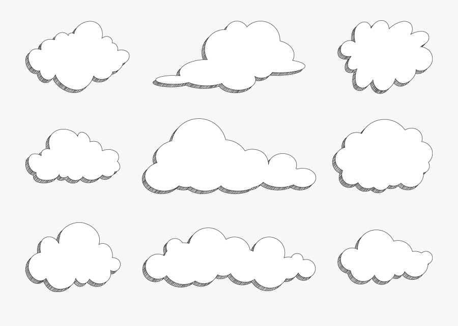 Cloud Vector - Cartoon Vector Cloud Png, Transparent Clipart