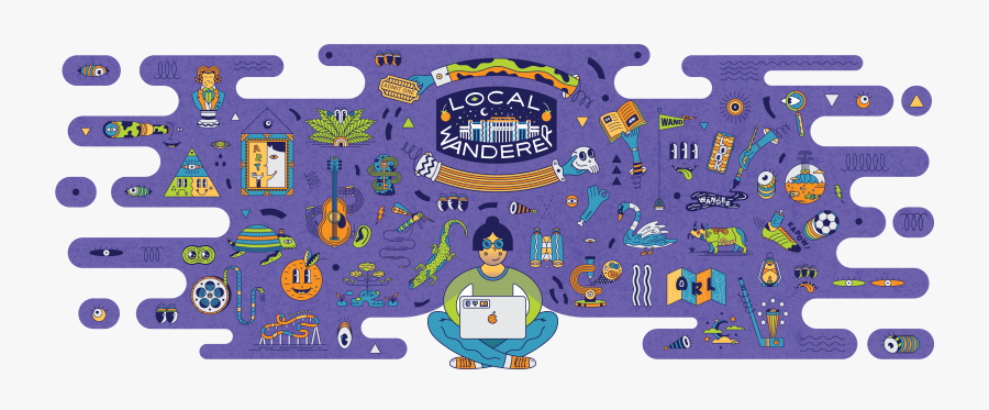 Artwork By Sean Walsh Via Orange County Library System - Orange County Library System, Transparent Clipart