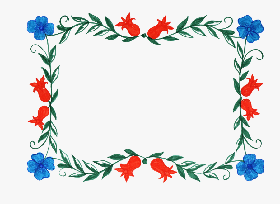 Transparent Flower Frame Clipart - Transparent Background Frame Flowers, Transparent Clipart