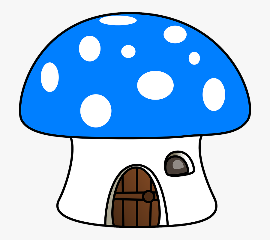 Mushroom Svg Clip Arts - Cartoon Mushroom House, Transparent Clipart