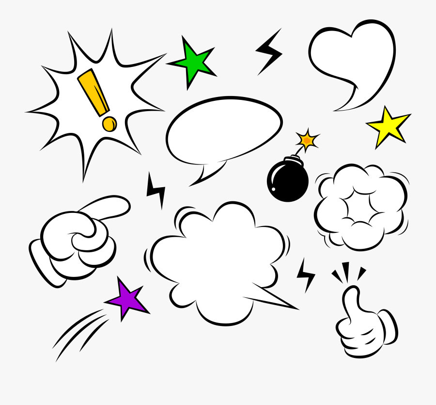 Box Explosion Dialog Comics Computer File Cloud Clipart - Комиксы Клипарт Png, Transparent Clipart