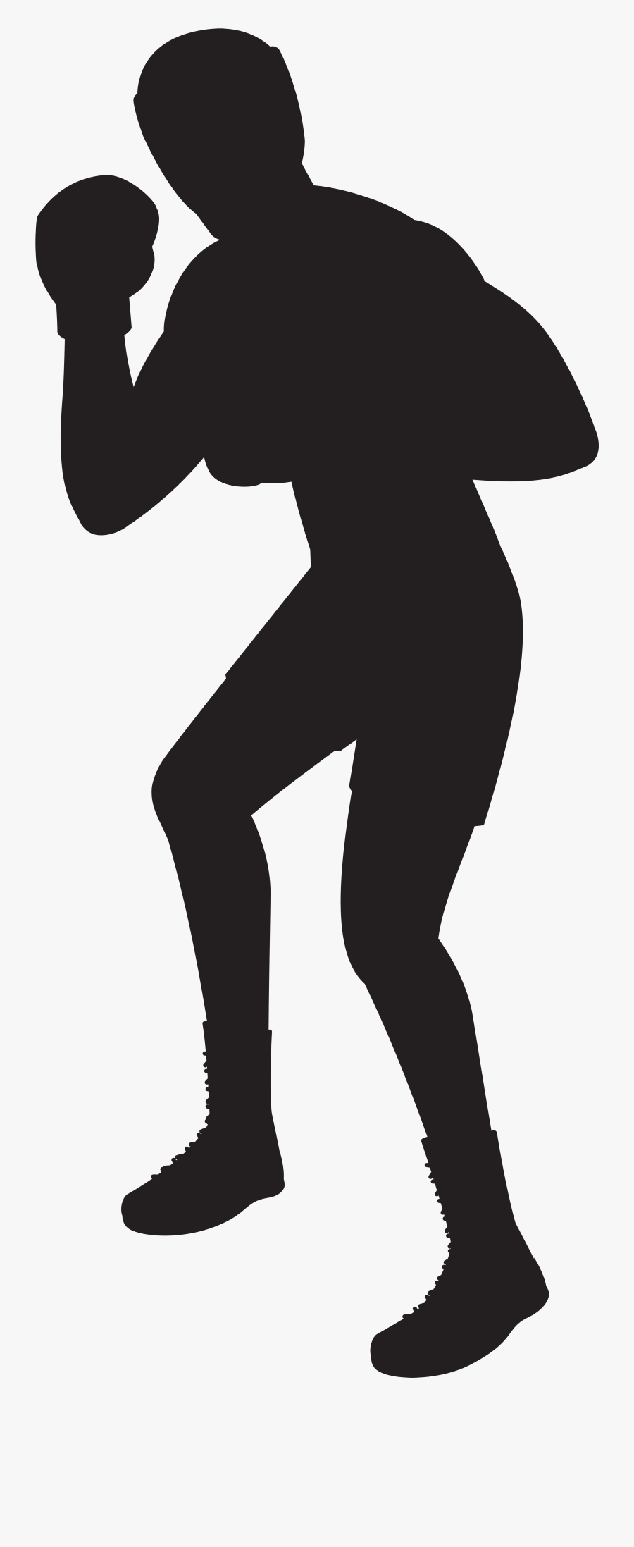 Transparent Silhouette Man Png - Transparent Boxing Clip Art, Transparent Clipart