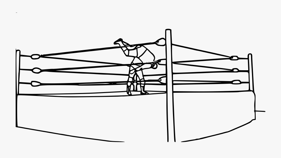 Boxing Ring Cliparts - Wrestling Ring Coloring Pages, Transparent Clipart