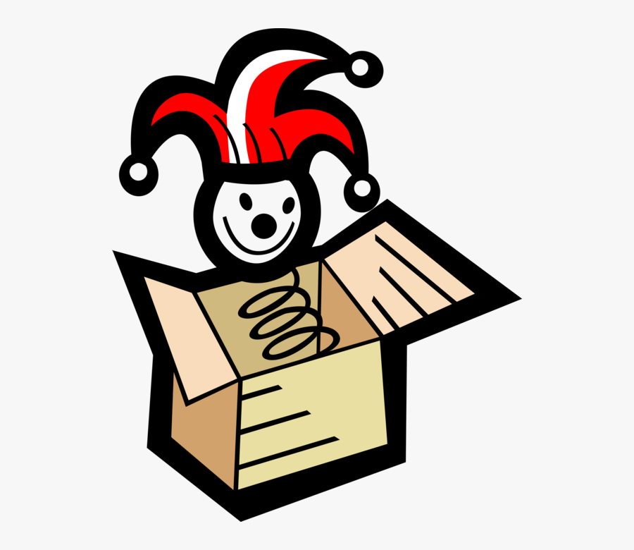 Vector Illustration Of Jack In The Box Boxing Glove, Transparent Clipart
