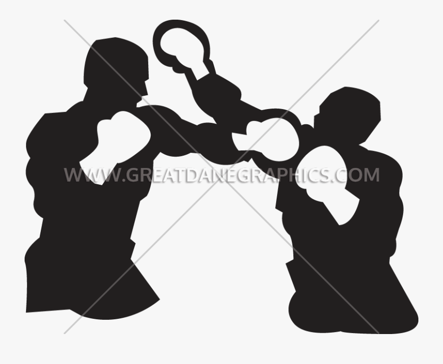 Match Clipart Boxing - Silhouette, Transparent Clipart