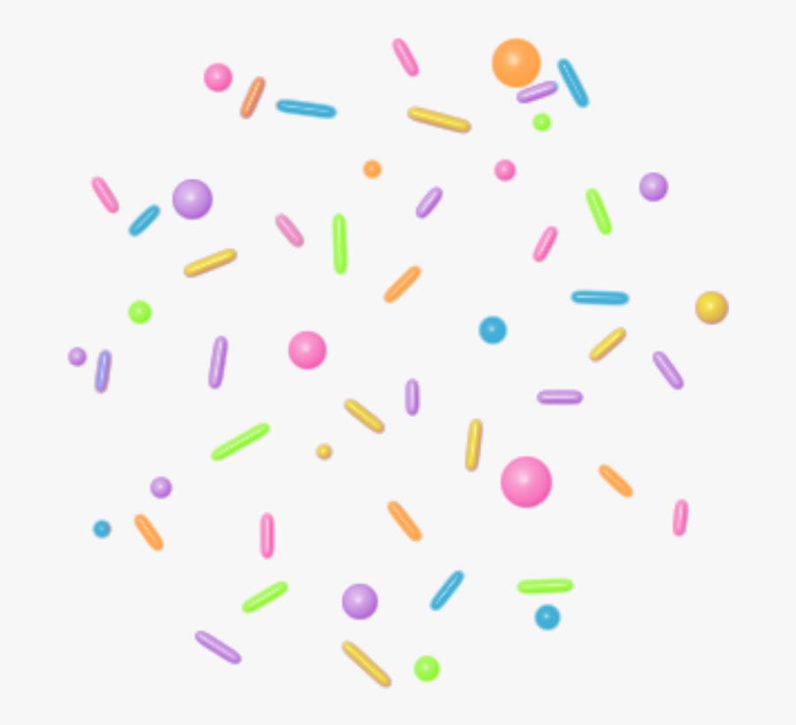 #easter #cake #sprinkles #freetoedit - Sprinkles On A Transparent Background, Transparent Clipart