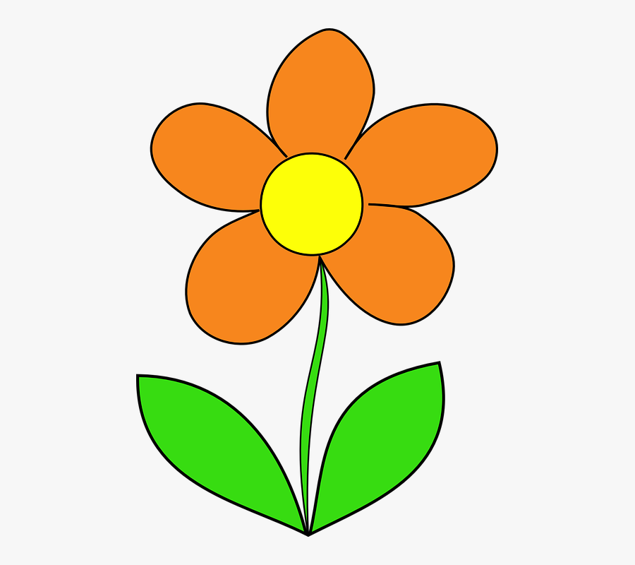 Leaf Free Vector Graphic - Clipart Of Blue Flower, Transparent Clipart